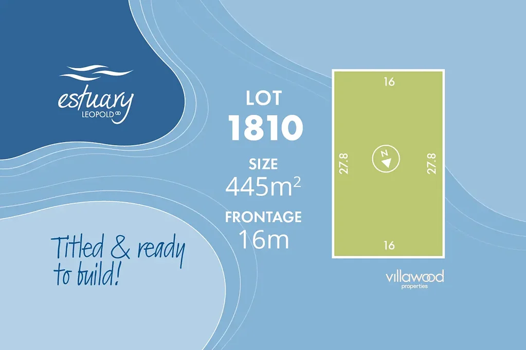 Leopold Ready to Build Titled Lot in Estuary Estate.