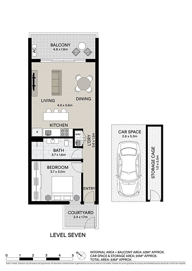 707/75-81 Park Road, Homebush, NSW 2140, 1房, 1浴, Apartment