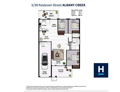 5/38 Kesteven Street, Albany Creek, Brisbane - Northern Region , 3 कमरे, 1 बाथरूम, Unit