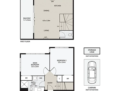 1/4 Franklyn Street, Oakleigh East, Bayside, 2房, 1浴, Apartment