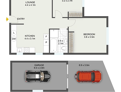 5/11 Brittain Crescent, Hillsdale, Eastern Suburbs, 2 રૂમ, 1 બાથરૂમ, Apartment