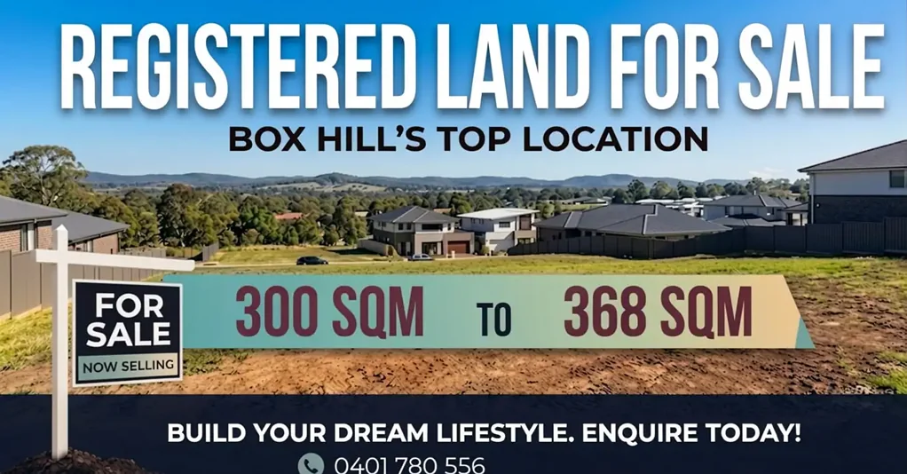 Box Hill 🏡 Box Hill 待售已注册土地 🏡 Registered Land for Sale at Box Hill