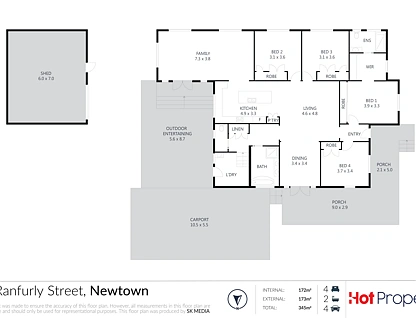 20 Ranfurly Street, Newtown, Toowoomba, 4房, 2浴, House