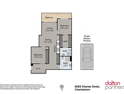 602/6 Charles Street, Charlestown, NSW 2290, 2 ਕਮਰੇ, 2 ਬਾਥਰੂਮ, Apartment