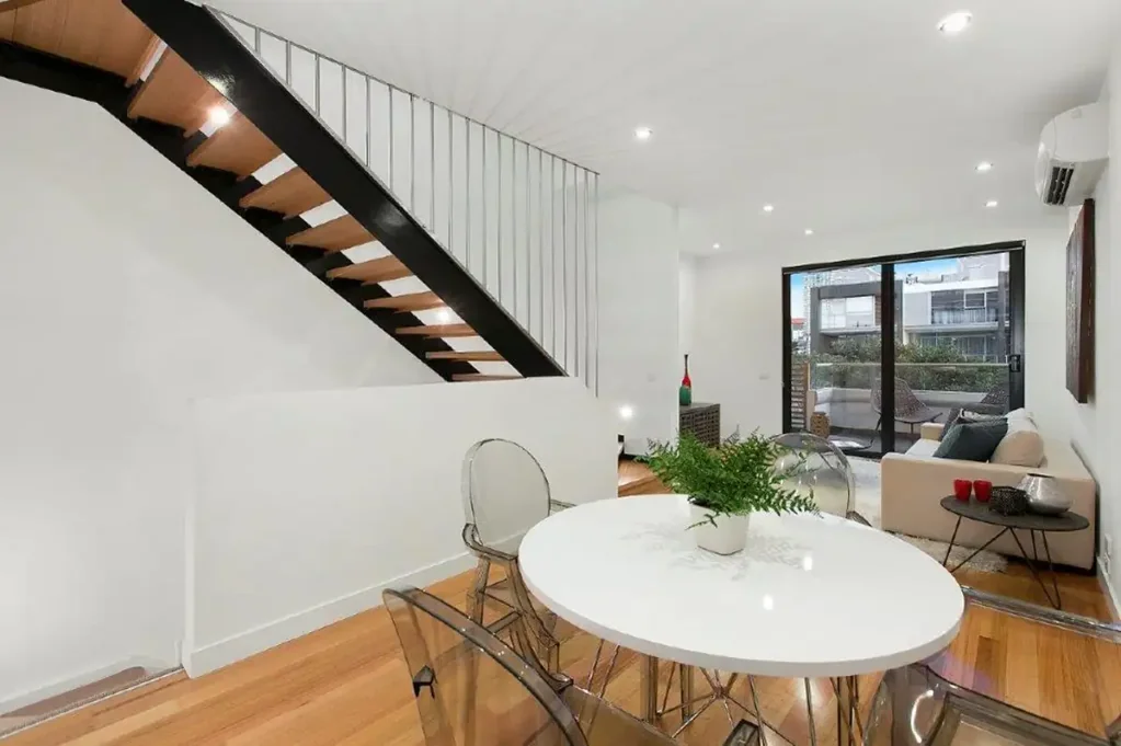 Contemporary three-bedroom townhouse overlooking leafy NewQuay Park