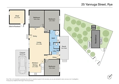25 Yannuga Street, Rye, VIC 3941, 3 Bedrooms, 1 Bathrooms, House