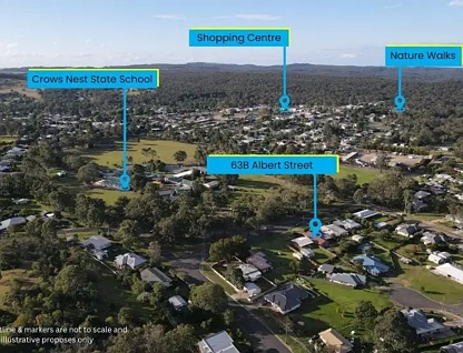 63B Albert Street, Crows Nest, QLD 4355, 4 Kuwarto, 2 Banyo, House