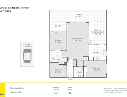 2202/141 Campbell Street, Bowen Hills, Brisbane - Inner City Region, 3 ਕਮਰੇ, 2 ਬਾਥਰੂਮ, Apartment