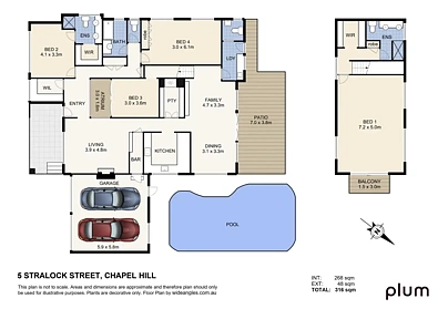 5 Stralock Street, Chapel Hill, QLD 4069, 4房, 3浴, House