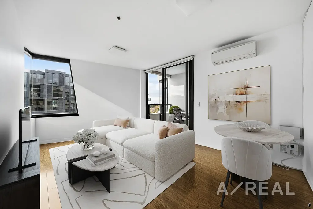 Brunswick 1房 市中心活力生活 时尚一居室公寓 One Lygon Apartments 低维护住宅 开放式起居区 宽敞带顶阳台 优质不锈钢电器 宽敞卧室 学习角落 时尚浴室 安全停车位 屋顶花园露台 电车便捷 Lygon Street街区 Modern Brunswick Living & Lifestyle Convenience