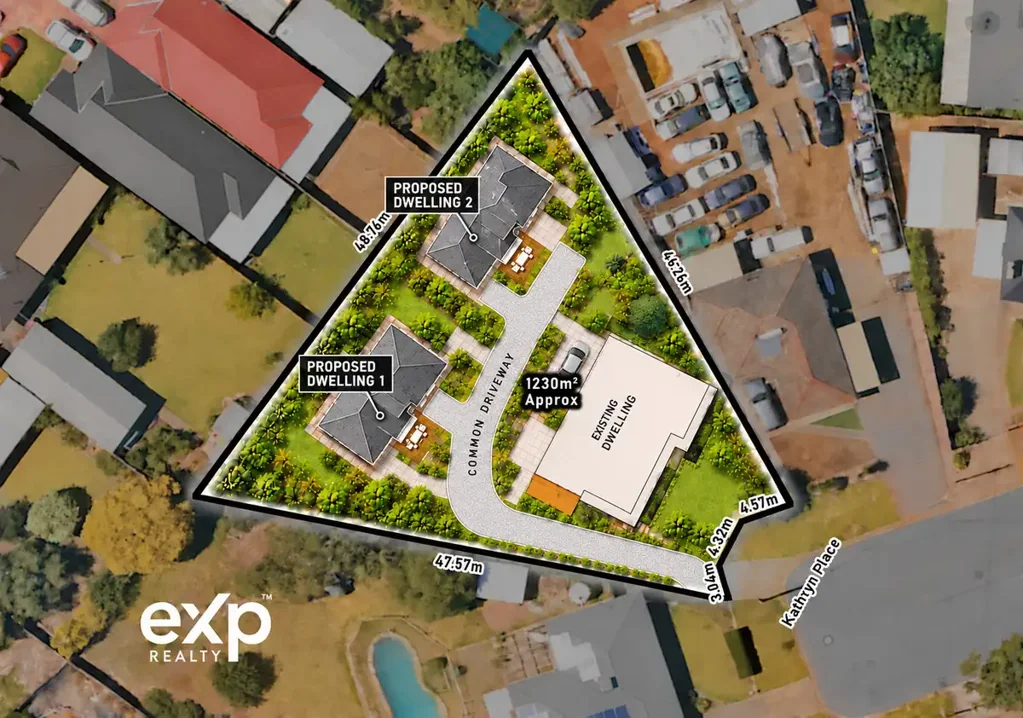 Parafield Gardens 4Kwarto Spacious 1,230m² Allotment With Planning Consent For Two Rear Dwellings