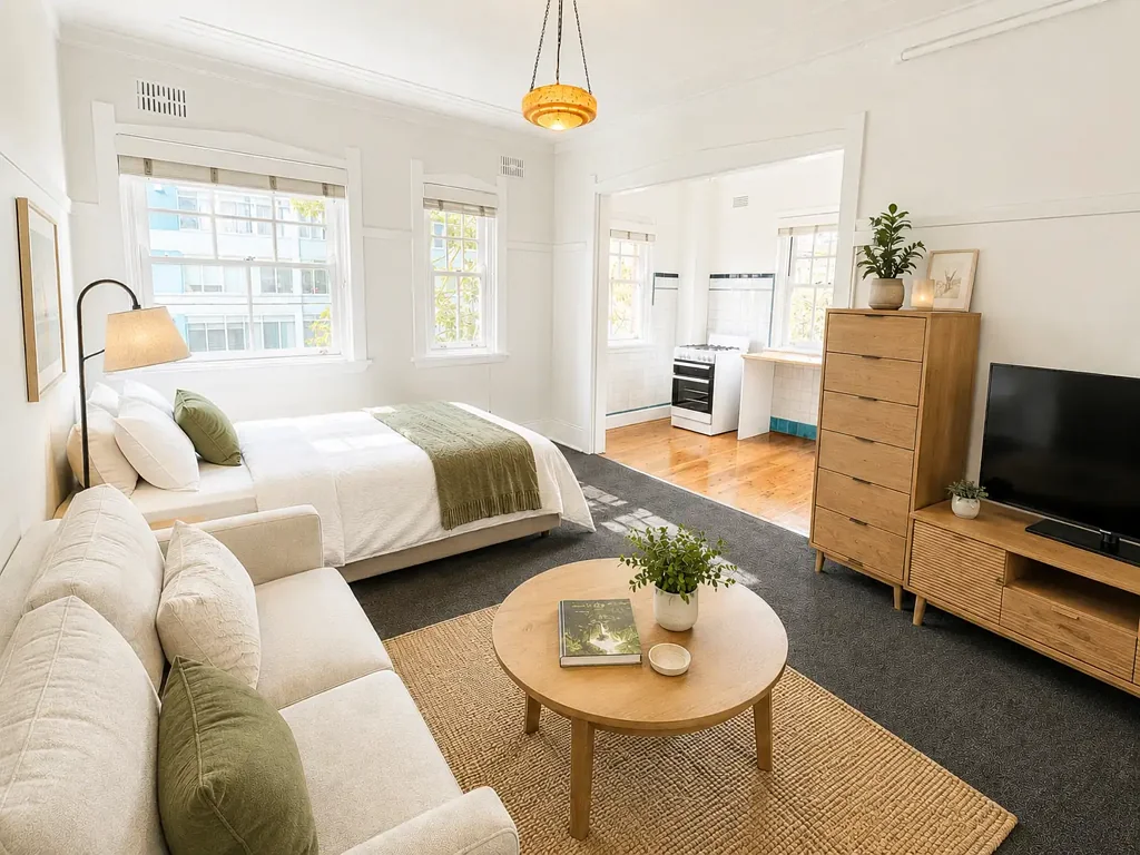 Sun-Drenched Corner Studio in Darlinghurst | Rare Dual-Aspect Light & Airflow