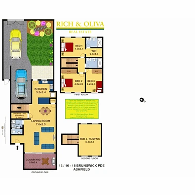 13/16 Brunswick Parade, Ashfield, NSW 2131, 4 Schlafzimmer, 3 Badezimmer, Townhouse