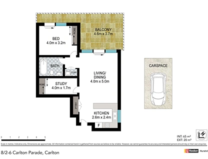 8/2-6 Carlton Parade, Carlton, St George, 1 રૂમ, 1 બાથરૂમ, Apartment