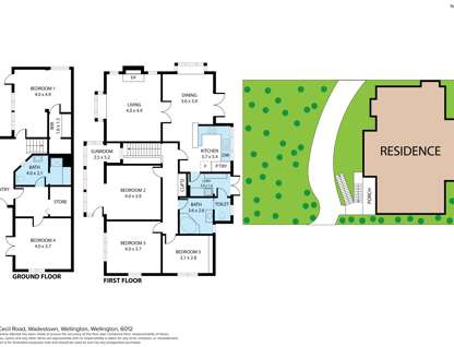 93 Cecil Road, Wadestown, Wellington, 5部屋, 2バスルーム, House