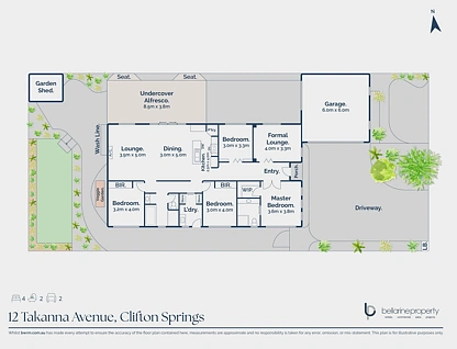 12 Takanna Avenue, Clifton Springs, Geelong, 4 rūma, 2 rūma horoi, House