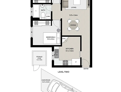 8/56-58 Simpson Street, Bondi Beach, Eastern Suburbs, 2 rūma, 1 rūma horoi, Apartment