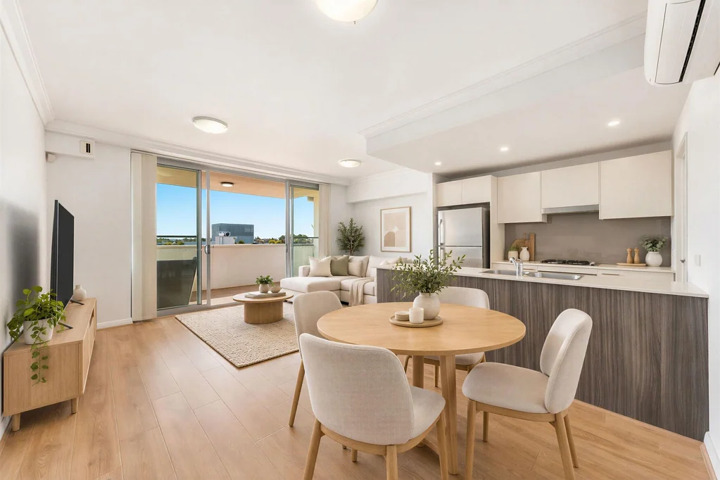 Homebush 2બેડરૂમ Elevated North-Facing Contemporary Living with District Views