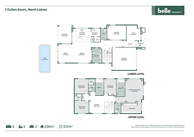 7 Cullen Court, North Lakes, QLD 4509, 4 Bedrooms, 2 Bathrooms, Section
