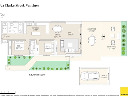 7/22 Clarke Street, Vaucluse, Eastern Suburbs, 2房, 2浴, Apartment