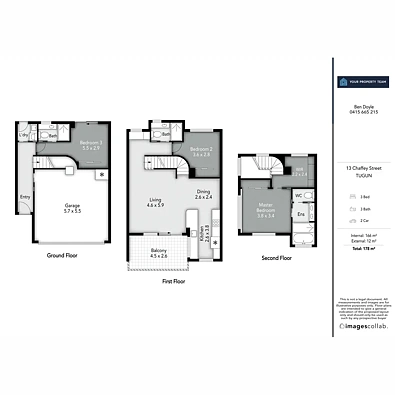 3/13 Chaffey Street, Tugun, QLD 4224, 3房, 3浴, Townhouse