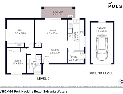 23/162 Port Hacking Road, Sylvania Waters, Sutherland Shire, 2房, 1浴, Apartment
