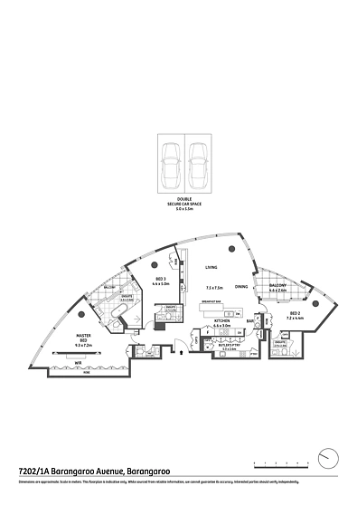 7202/1A Barangaroo Avenue, Barangaroo, NSW 2000, 3 slaapkamers, 3 badkamers, Apartment