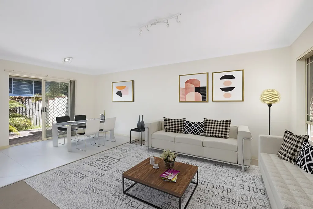 Townhouse with large double garage