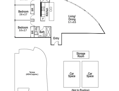 1006/55 Queens Road, Melbourne, Melbourne CBD, 3 phòng ngủ, 2 phòng tắm, Apartment