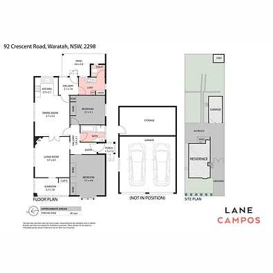 92 Crescent Road, Waratah, NSW 2298, 2房, 1浴, House