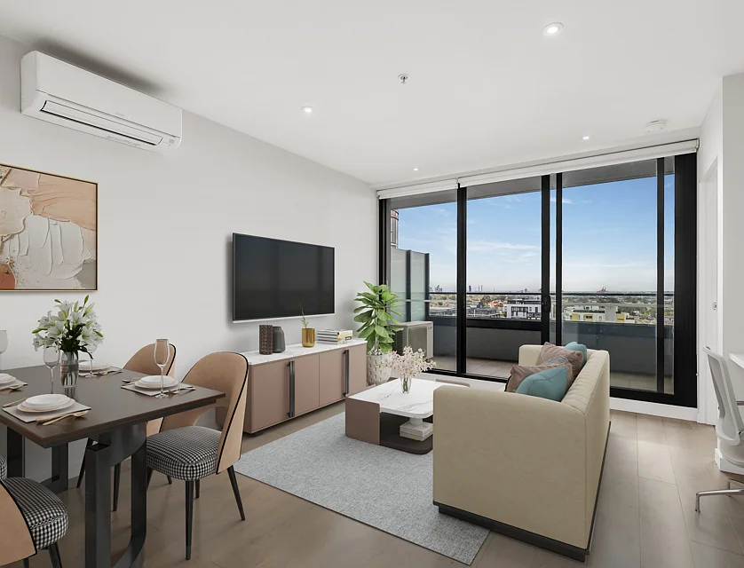 1105/7 Aspen Street, Moonee Ponds, North Melbourne, 1房, 1浴, Apartment