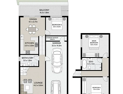 3/91 Villiers Road, Padstow Heights, South Western Suburbs, 3 침실, 2 욕실, Townhouse