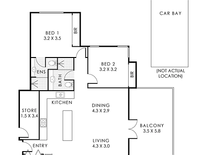309/2 Wembley Court, Subiaco, Perth CBD, 2房, 2浴, Apartment