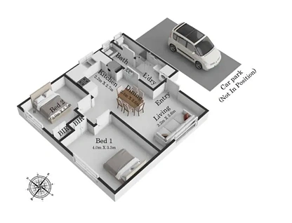 1/42-44 Verdon Street, Williamstown, South West Melbourne, 2 कमरे, 1 बाथरूम, Apartment