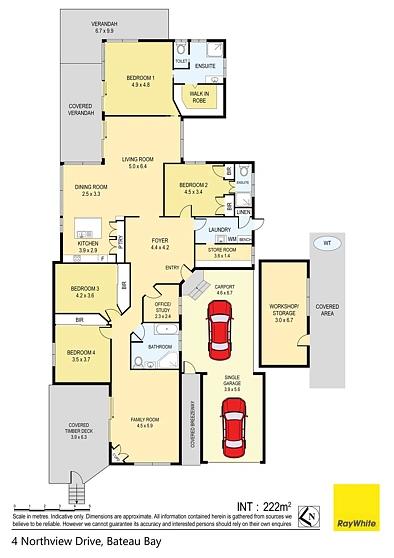 4 Northview Drive, Bateau Bay, NSW 2261, 4房, 3浴, House