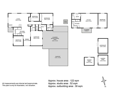 户型图 - 4 Tenth Avenue, Dodges Ferry, TAS 7173