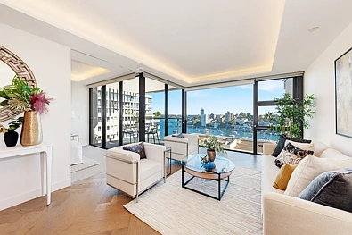 Milsons Point 1Zimmer Elegant 1+ full size Study can be used as 2 bed With Stunning Water Views