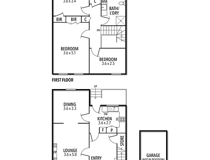 2/39-41 Kensington Road, South Yarra, Inner East Melbourne, 3 침실, 1 욕실, Townhouse