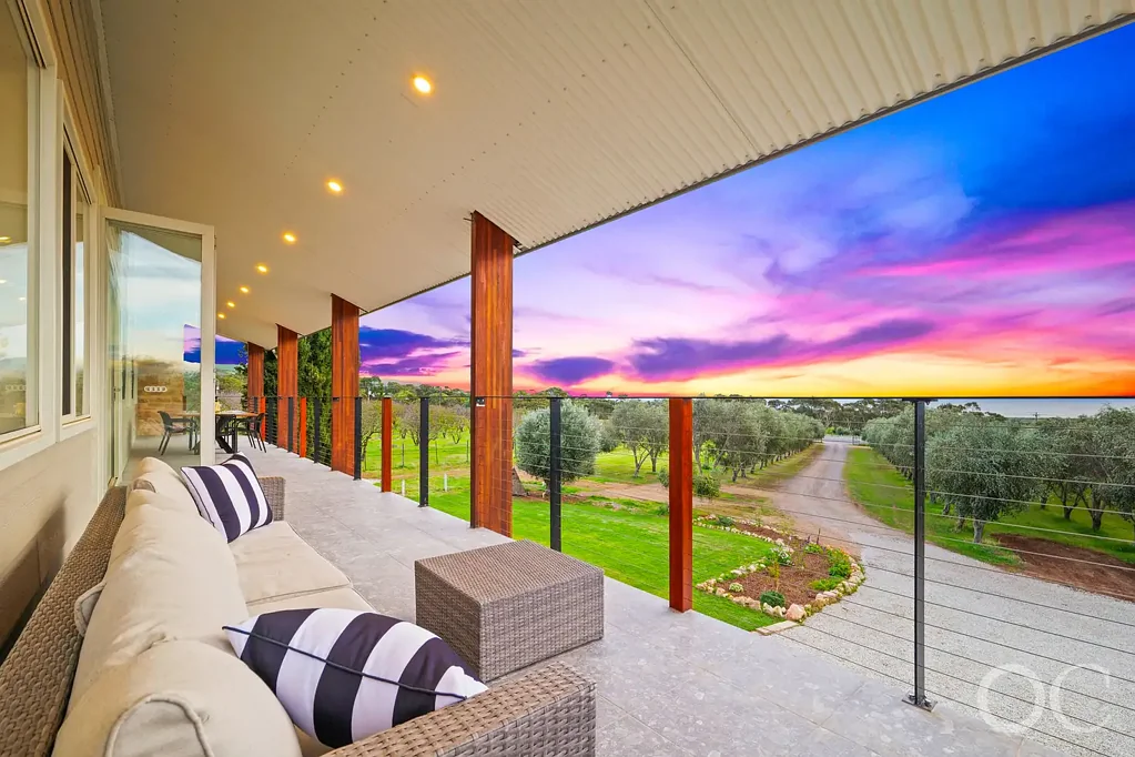 Sellicks Hill Open the Door to 10 Acres of Olive-Grove Grandeur and Sea-View Scale