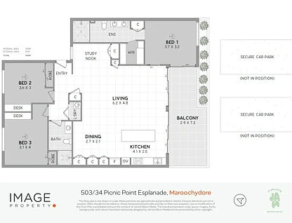 503/34 Picnic Point Esplanade, Maroochydore, QLD 4558, 3 कमरे, 2 बाथरूम, Apartment