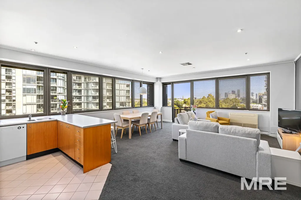 Spacious furnished apartment with lake views & two car spaces in prime lifestyle location