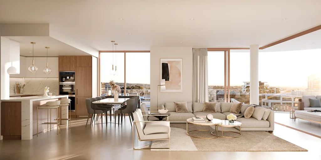 West Perth 3ਬੈੱਡਰੂਮ Sky-High Living - A Penthouse Like No Other