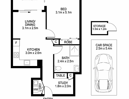 186/213 Princes Highway, Arncliffe, South Western Suburbs, 1房, 1浴, Apartment
