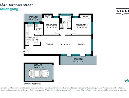 24/47 Corrimal Street, Wollongong, Wollongong - Greater Region, 2 રૂમ, 1 બાથરૂમ, Apartment