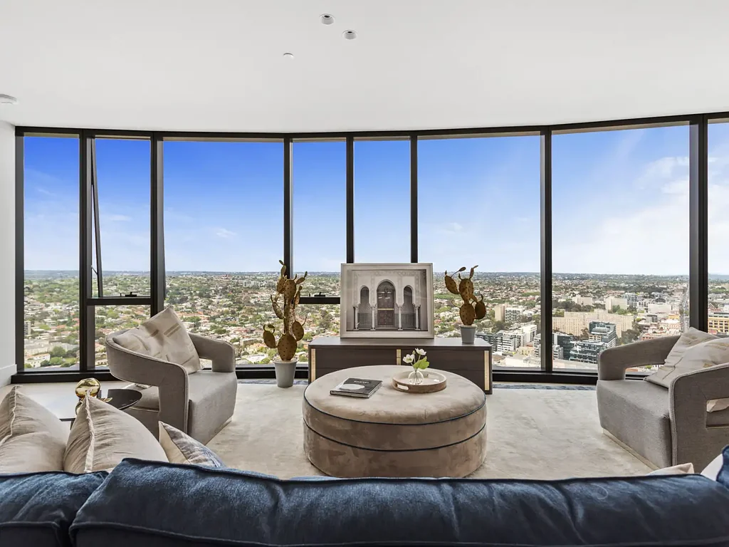 South Yarra 3Kwarto Luxurious Three-Bedroom Residence on the 35th Floor