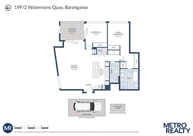19F/2 Watermans Quay, Barangaroo, NSW 2000, 2 Bedrooms, 2 Bathrooms, Apartment