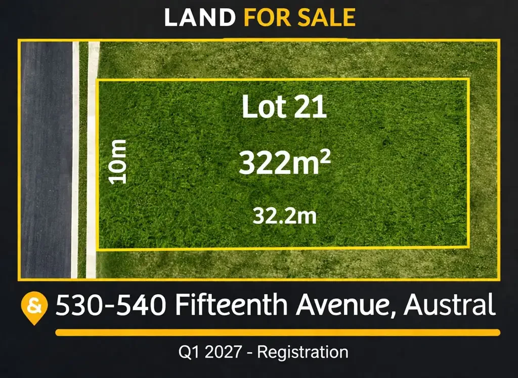 Austral LAND FOR SALE - Fifteenth Avenue AUSTRAL  | 2027 Registration Secure Your Lot with Just 5% Deposit