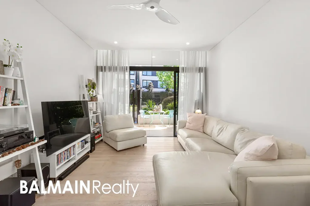 Contemporary One Bedroom Apartment + Study with Two Courtyards, Parking & Storage Cage