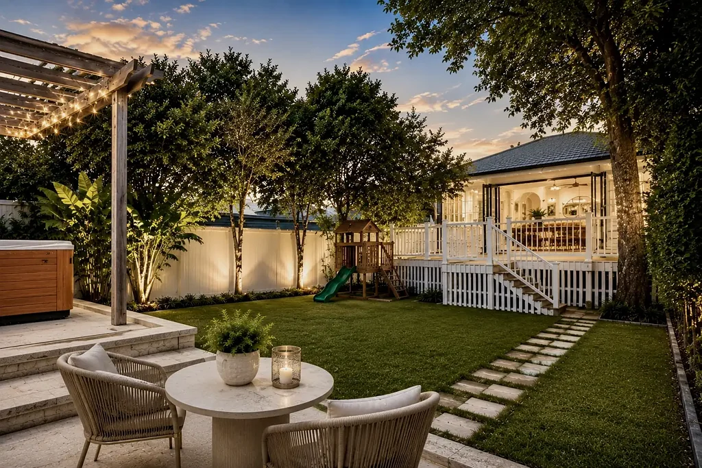 East Brisbane 3ਬੈੱਡਰੂਮ A Rare Elevated & Renovated Residence with Sweeping City Views