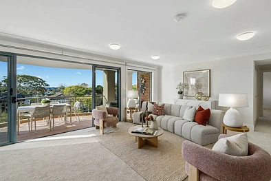 Mosman 3 Bedroom Sophisticated Apartment of Elegant Design with North Facing Aspect and Middle Harbour Views